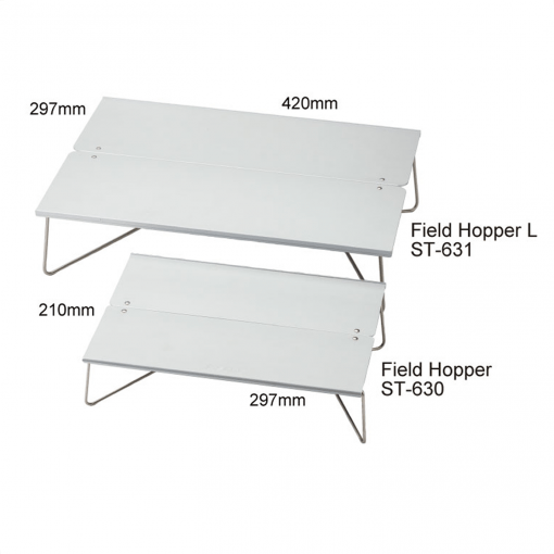 Soto Field Hopper Large Pop Up Table (ST-631) size comparison