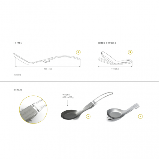 Soto Pocket Spork (OD-SPK how to fold