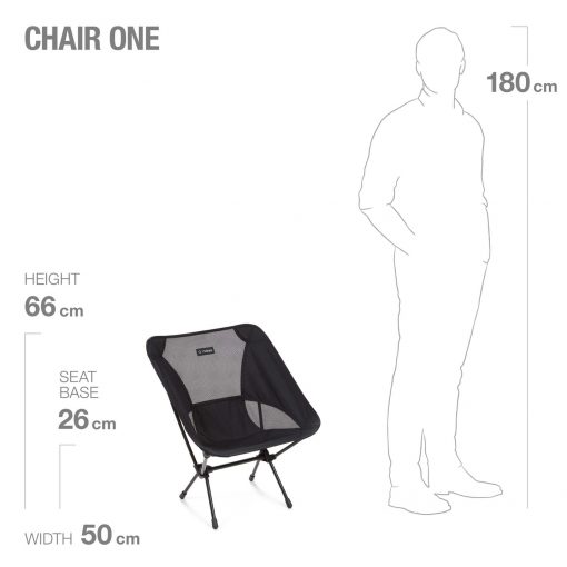 Helinox Chair One Outdoor All Black comparison