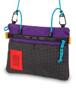 topo designs CARABINER SHOULDER ACCESSORY BAG PURPLE-BLACK RIPSTOP