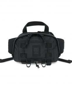 topo designs MOUNTAIN HIP PACK black front view