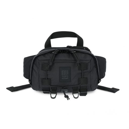 topo designs MOUNTAIN HIP PACK black front view